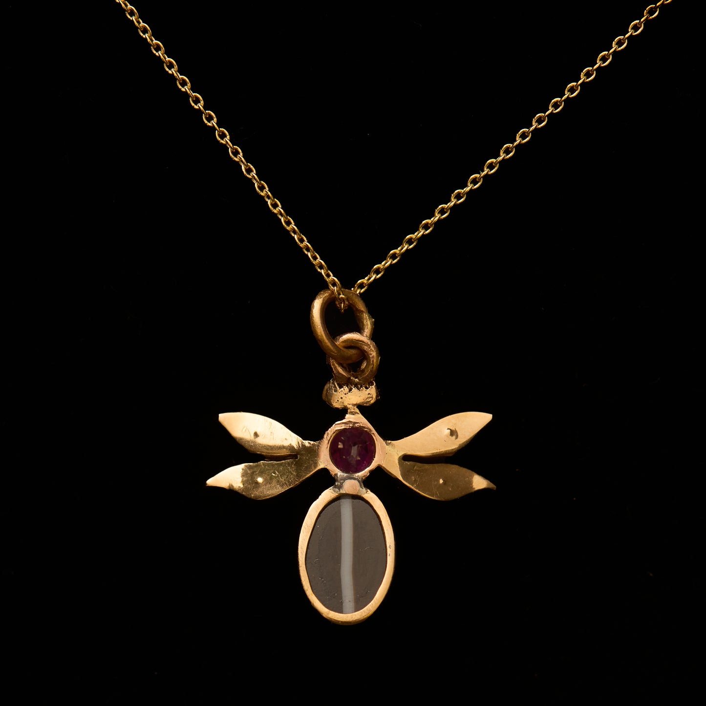 19th Century French Bee Pendant
