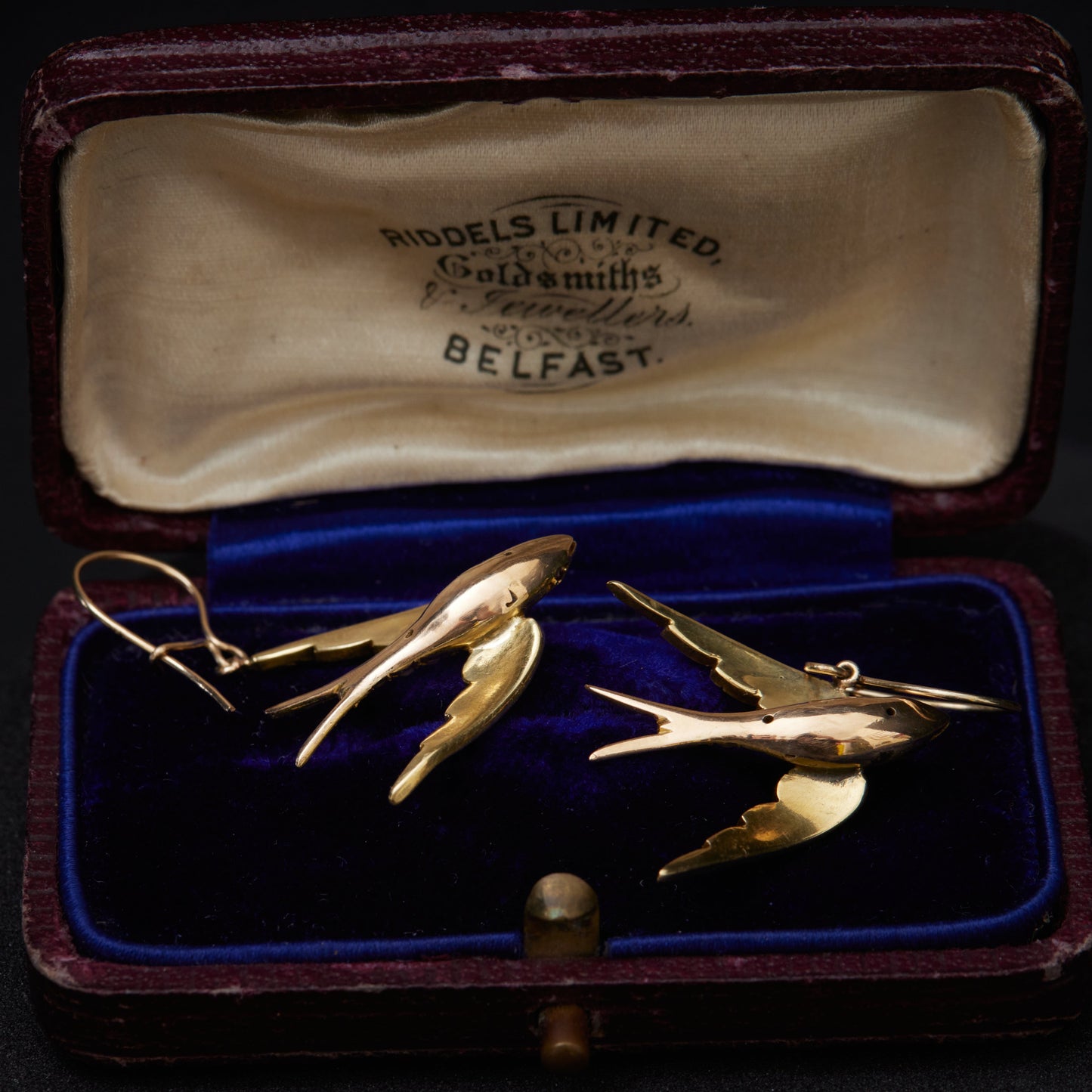 Swallows with Pearls and Ruby Eyes