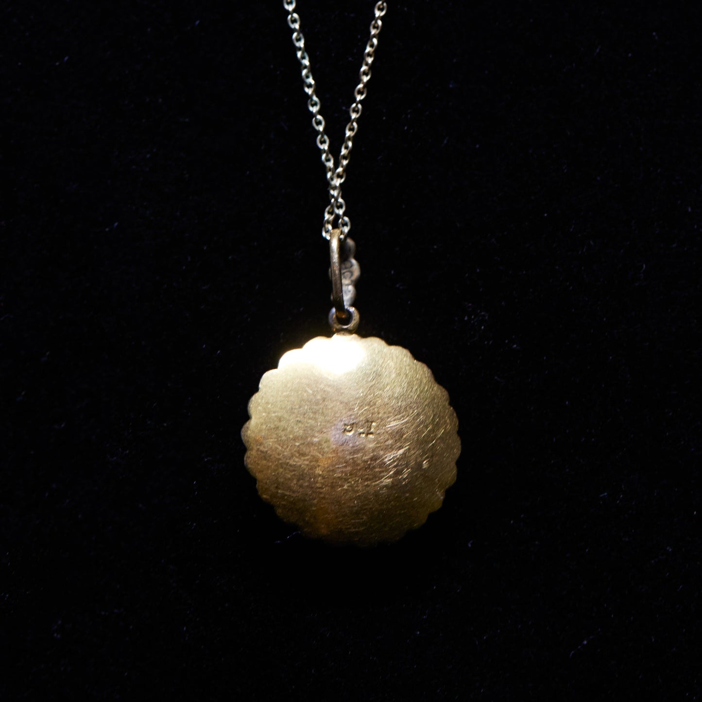 Gold Locket with Pearls