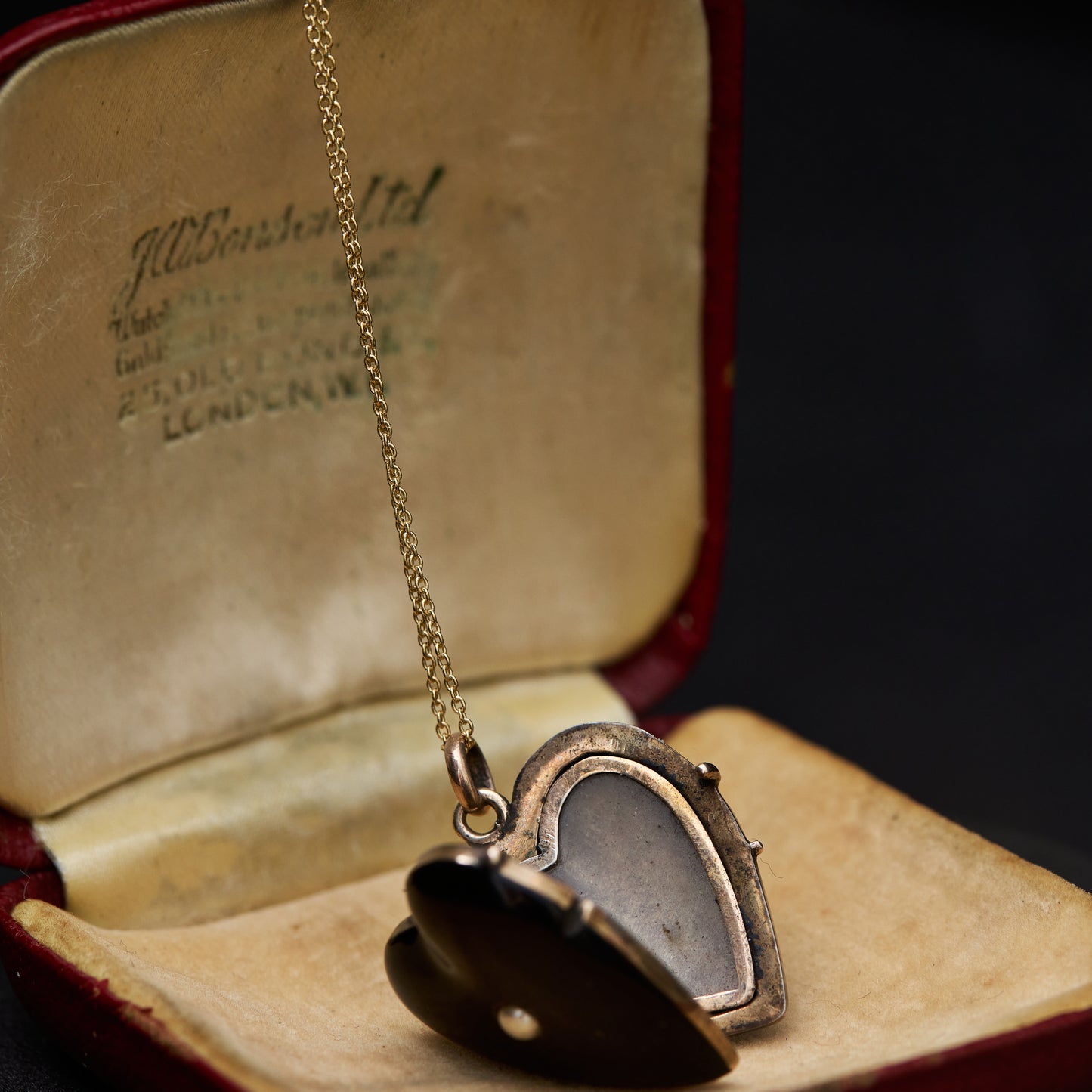 Victorian Onyx Heart Pendant