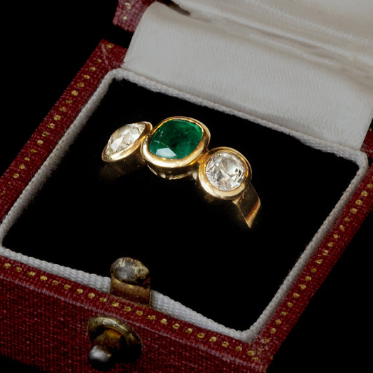 Emerald and Diamond Ring