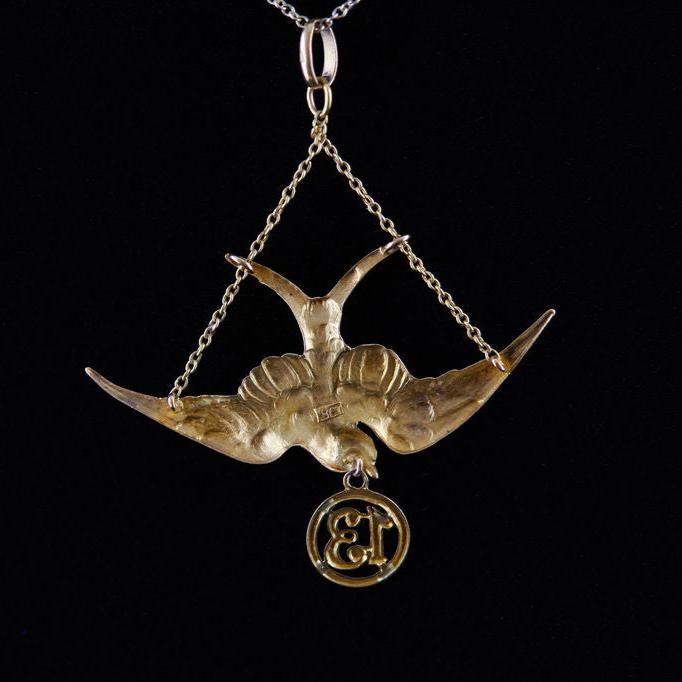 Lucky 13 Swallow Pendant