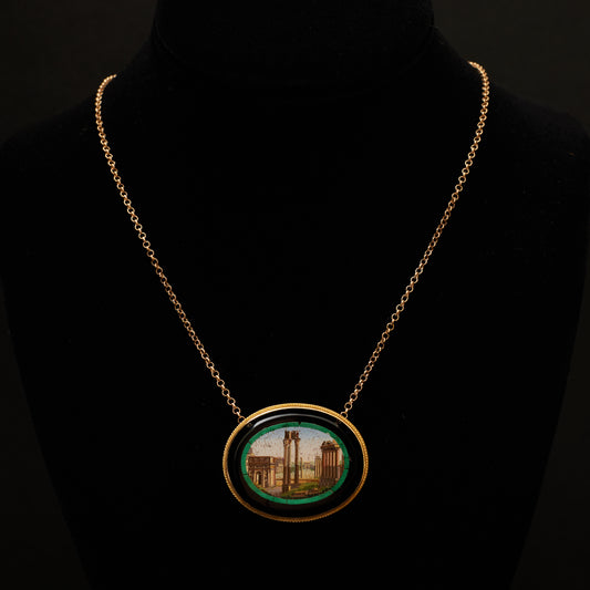 Roman Forum Micromosaic Necklace